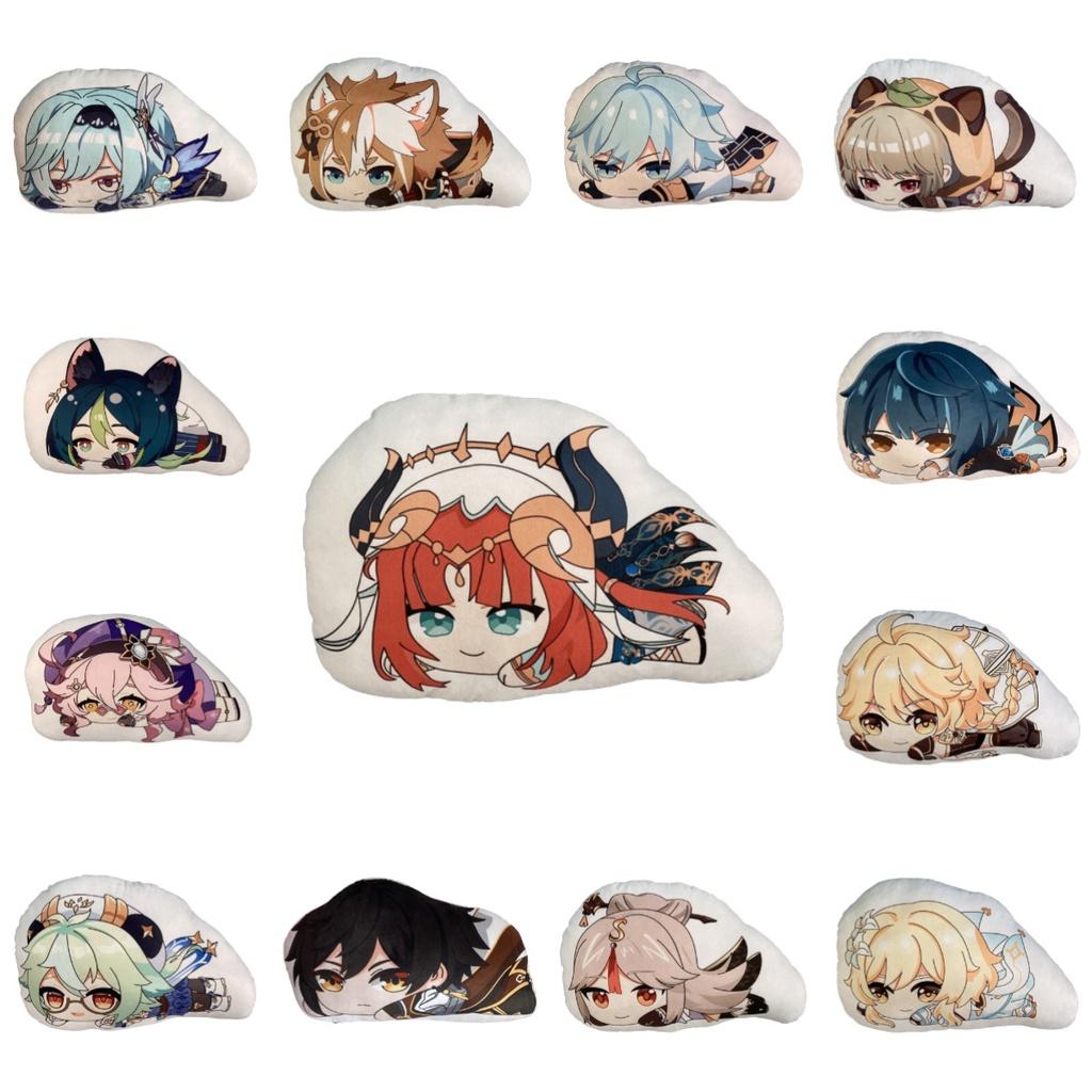 Милая плюшевая кукла-подушка Геншин Импакт Чжун Ли Нилу Сахароза для сна Рождественский подарок