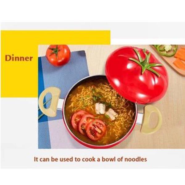 Durable Porcelain Tomato Pot with Heating Function for Soup and Stew