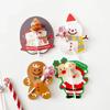 50Pcs Cute Cartoon Christmas Lollipop Decorative Cardboard Holiday Party Christmas Atmosphere Candy Packaging DIY Decoration