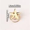 2pcs Gold Star Hairpin Metal Hair Clips Women Girl Side Clip Five-pointed Star Spiral Hair Button Hairpins Hair Accessories