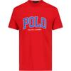 Мужская футболка Polo с принтом логотипа, круглым вырезом, коротким рукавом, красный 710961130-004