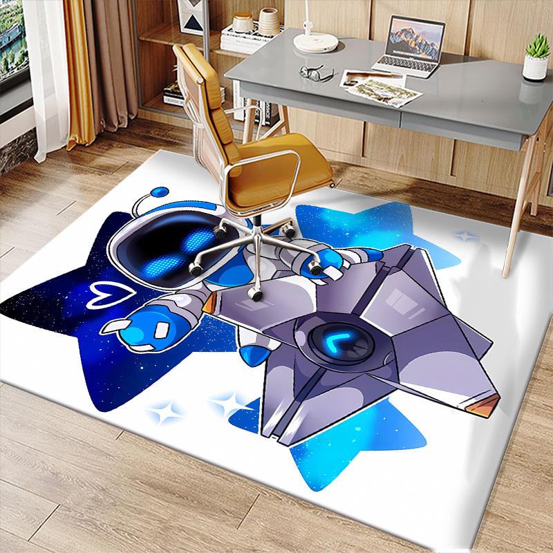 Astro Bot3 Printed Absorbent Washable Carpet, Non-Slip Bathroom Mats, Kitchen Rugs, Yoga Mat,Living Room Entrance, Camping Picnic Rugs