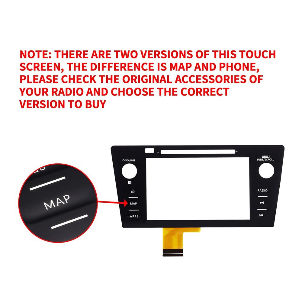 Touch Screen Digitizer Radio For Subaru Legacy Outback 2018 2019 (MAP Button)