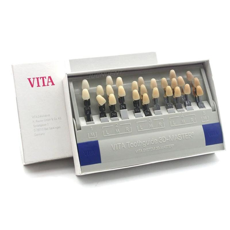 Vitapan 29 Colors Dental Teeth Shade Guide 3D Master Teeth Whitening Comparing Vita Tooth Model Colorimetric Plate