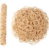 Rubber Bands Size #10 Beige 760 pcs Approximately 0.42 lb 1 inch Light Brown #10 Elastic Rubber Bands for Office Supplies