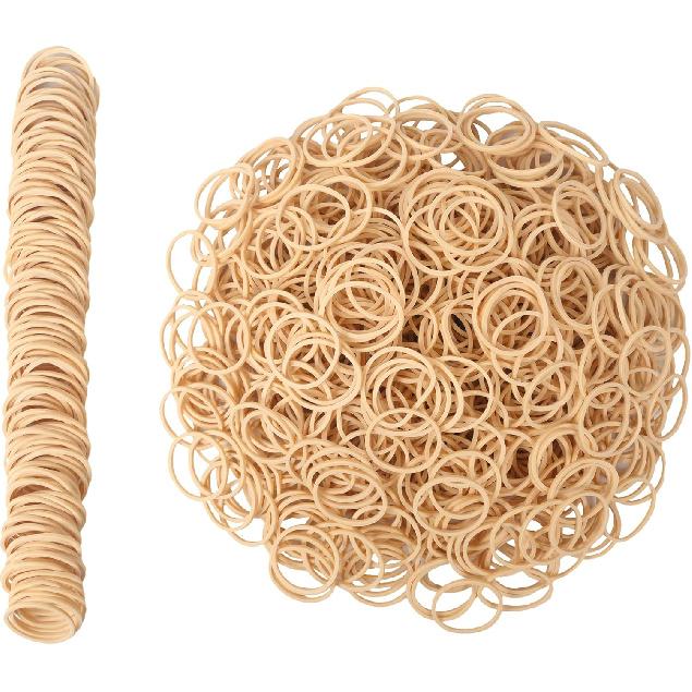 Rubber Bands Size #10 Beige 760 pcs Approximately 0.42 lb 1 inch Light Brown #10 Elastic Rubber Bands for Office Supplies