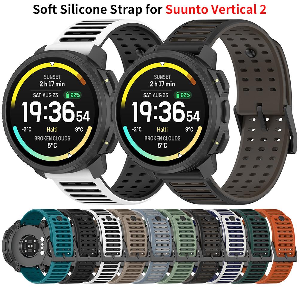 Мягкий силиконовый ремешок для спортивных часов Suunto Vertical 2, подходит для Vertical 1, Race 2/S, 5/9 Peak, сменные аксессуары
