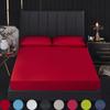 Hotel Pure Color Waterproof Mattress Protector with Elastic Band Breathable Bed Cover Baby Wetting Sheet Bed Mattress Cover Anti-mite&Washable