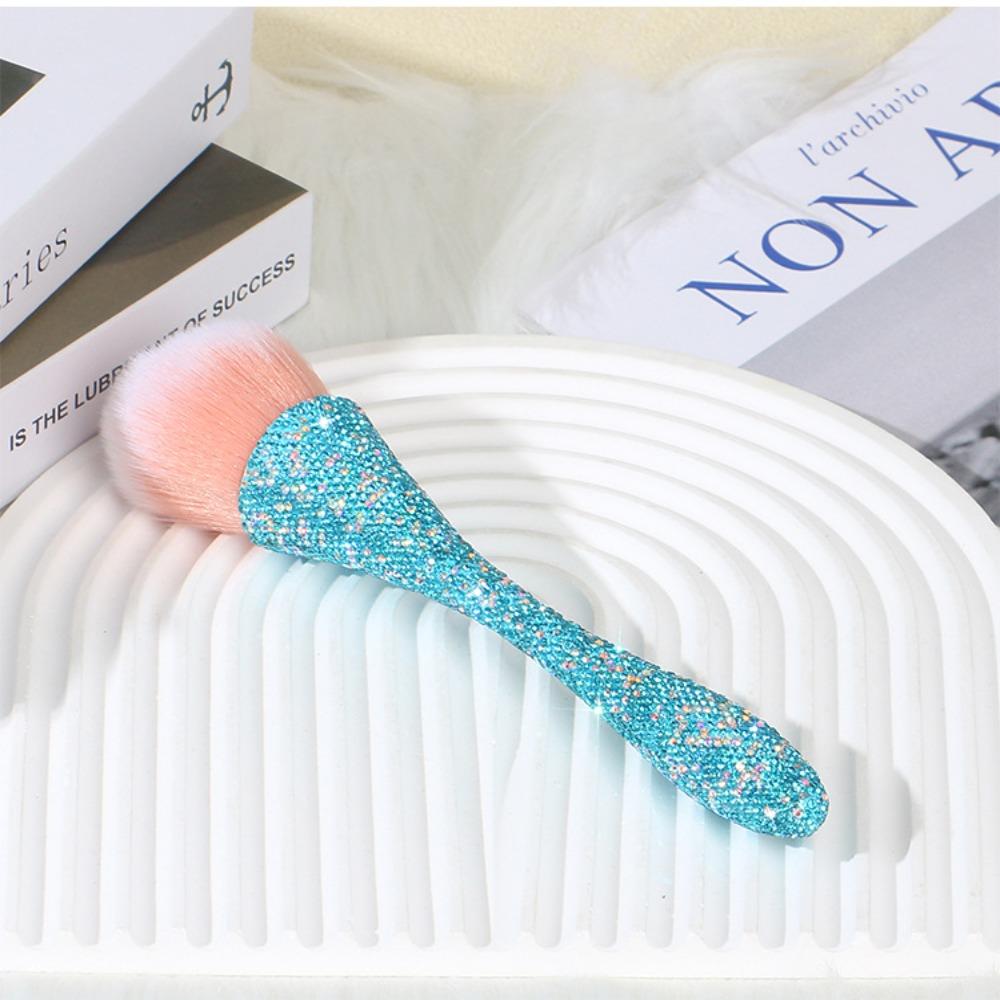 Artificial Fiber Loose Powder Brush Diamond Inlay Make Up Brush Durable Blush Brush Professional
