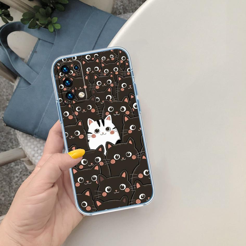 LO23 Cat Kitten Meow Transparent Phone Case for Motorola Moto G40 G04 G05 One Ace Action  Fusion + Plus Hyper Macro Vision Zoom