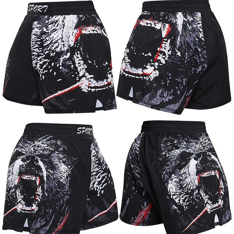 ММА детские боксерские шорты для подростков, быстросохнущие шорты для кикбоксинга, штаны для борьбы, трусы для борьбы с тигром, тайским боксом, кикбоксингом Bjj