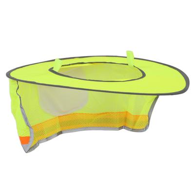 Козырек от солнца Hard Hat, летний, с высокой видимостью, сетчатый козырек с широкими полями и светоотражающей полосой, желтый