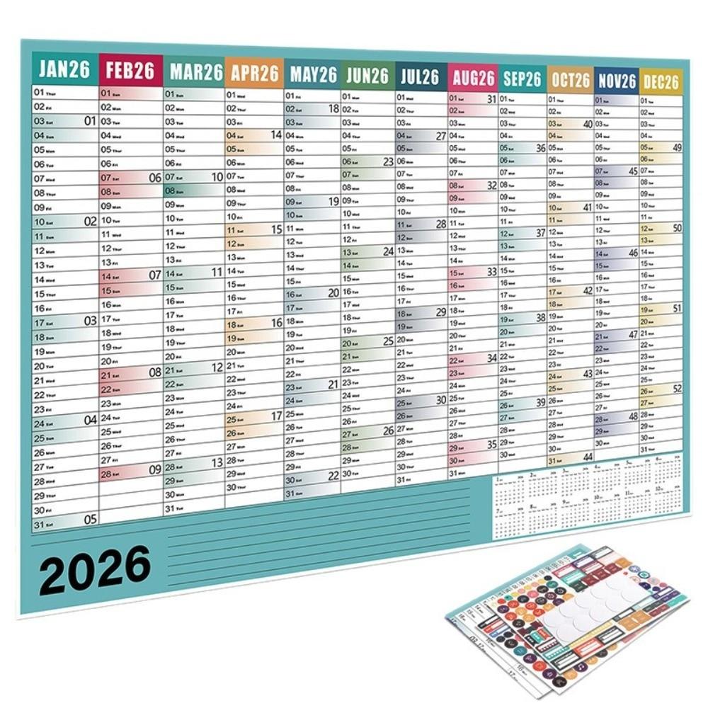 To Do List Schedule Yearly Daily Calendar Annual Planner 365 Days Planner Sheet Home Office