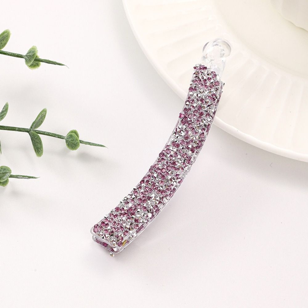 Women Girls Crystal Pearl Hair Claws Cute Sweet Hairpins Fashion Ponytail Holder