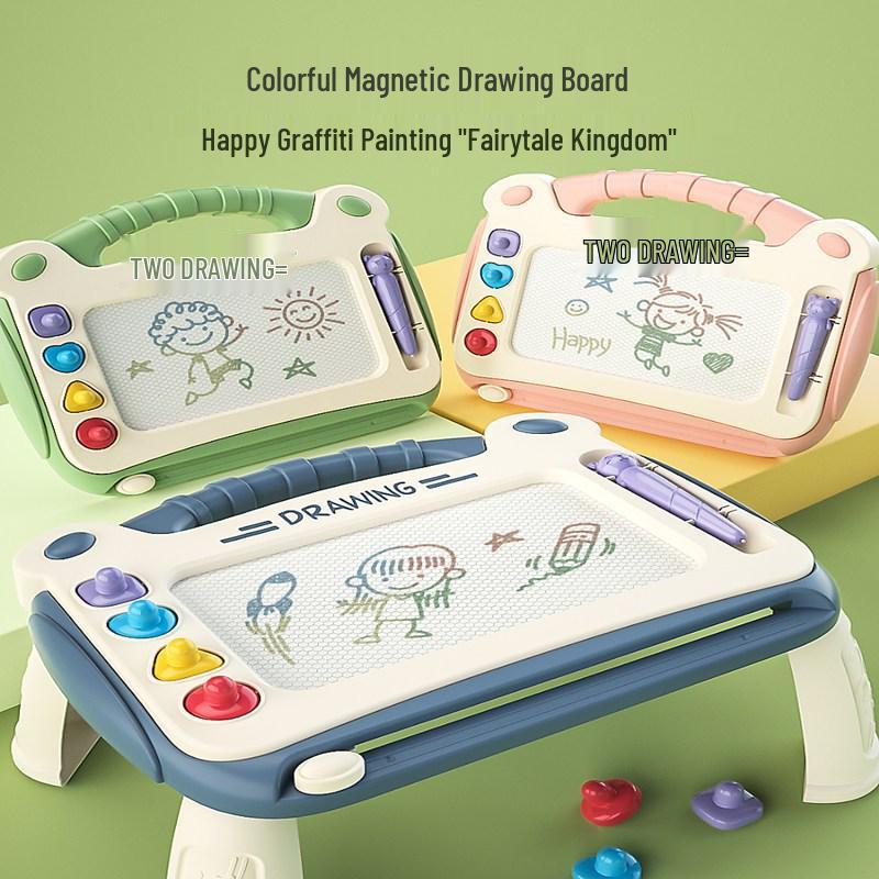 Детская магнитная доска для рисования: Большая цветная игрушка для рисования и письма для детей 1-5 лет