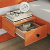 Bed Frame with Headboard Brown 120 x 190 cm Solid Pine Wood