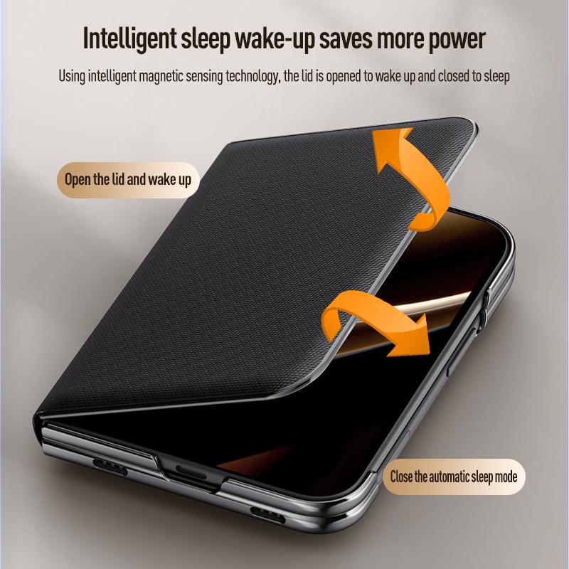 For iPhone Duo Case Luxury Matte Leather Skin-Friendly Magnetic Flip Cover Lens Bracket Shockproof Protection Case Accessories