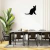 Silhouette De Chat Korat – Décoration Murale Métallique Élégante, Décoration Artistique Pour Mur, Et Wall Decoration En Fer