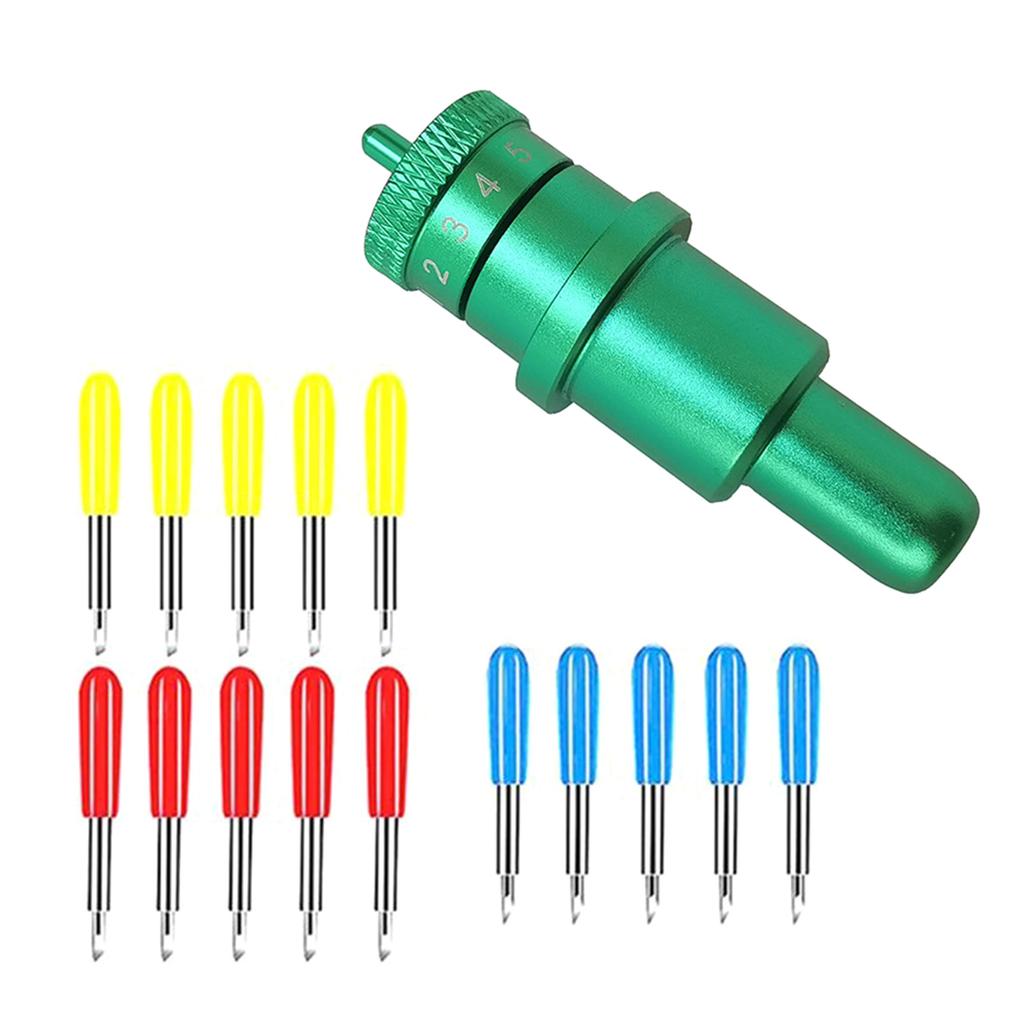 30 45 60 Degree Aluminum Alloy Lettering Blade Cutter Blade for Cutting Plotter,Pack of 16