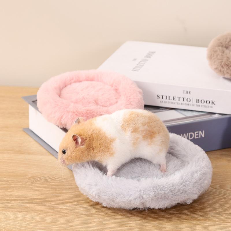 Коврик для гнезда хомяка Круглое теплое гнездо Petaurus breviceps Цветочная ветка Мышь Глубокий сон Хлопковый коврик Золотой медведь Товары для питомцев