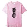 Cool Unisex Fashion Casual Top Quality 100 Cotton Loose Pineapple Printed T Shirt Casual Loose Cool Unisex T Shirt For Unisex