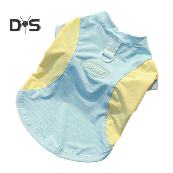 Солнцезащитная рубашка для собак, дышащая, быстросохнущая, охлаждающая футболка из ледяного шелка для собак, летняя одежда без рукавов для маленьких и средних собак