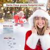 Foot Stencil For Christmas Gnome Christmas Stencil Reusable Footprint Templates Small Holiday Stencils Snow Painting Paste