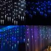 35m Led 96 Icicle Hanging Curtain Window Light Fairy String Xmas Home Decors