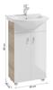 Bathroom Set 50 Stand Cabinet with Sink & Faucet Tim