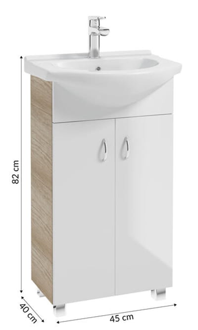 Bathroom Set 50 Stand Cabinet with Sink & Faucet Tim