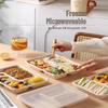 MOLUONA Disposable 3-Compartment Pulp Food Containers