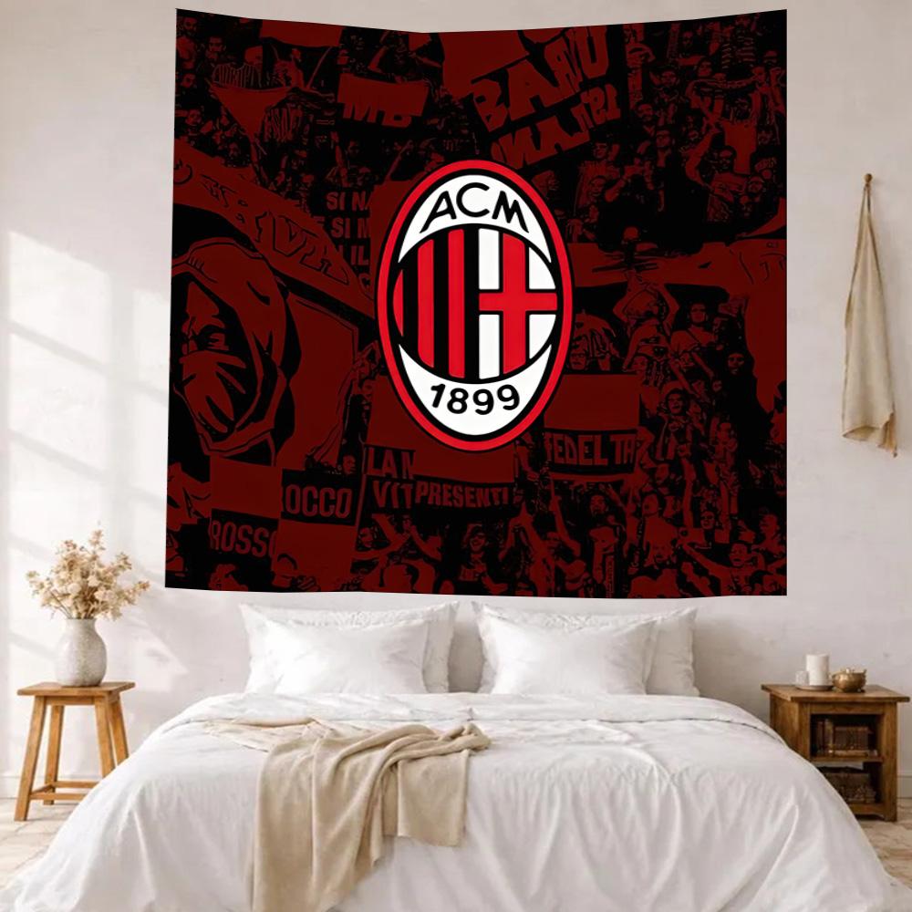 Ac Milan Wall Decor Tapestry Art For Pet Memorial Birthdaywedding Party Backdrop Family Gift