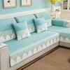 Cotton Sofa Cover Universal Abrasive Living Room Leather Sofa Cushion Cloth Non-Slip Cover Cushion Lace Sofa Back Soft Towel