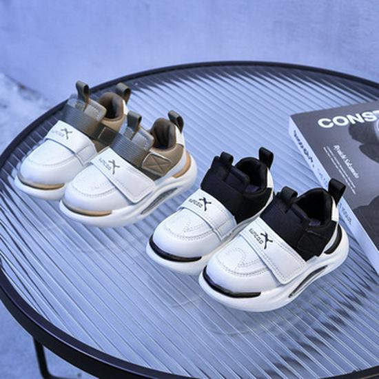 Korean Style 2023 Black Leather Shoes for Kids: Autumn Soft Sole Boys' and Girls' School Performance Footwear