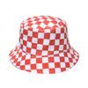 Стильная ретро шляпа рыбака женская защита от солнца клетчатая панама уличный стиль
