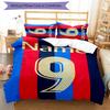 3pcs Custom Name Football digital jersey Bedding Set Duvet Cover Closure Includes 1 Duvet Cover & 2 Pillowcases for All Seasons Bedroom Decor