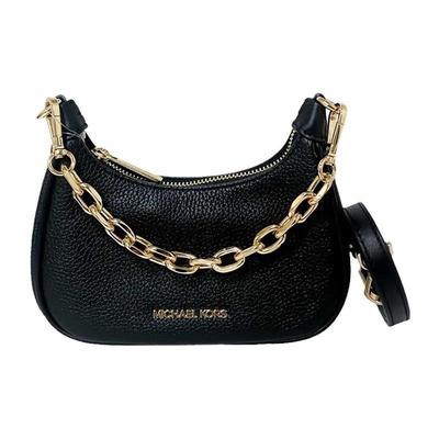 MK Cora 27 Мини-сумка на молнии из кожи через плечо Женские сумки Черный 35R3G4CC5L-BLACK