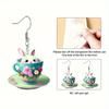Fashion Cute Acrylic Bunny Earrings For Women