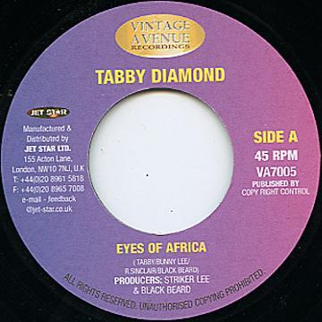 7inch Record TABBY DIAMOND Eyes Of Africa VA7005 Vintage Avenue 2001 UK Reggae Ska Dub Used