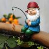 Outdoor Ornament Gnome Fishing Gnome Statue For Outdoor Garden Decor Rust-proof Resin Sculpture For Yard Waterfalls For Women