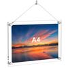 BValley Clear Acrylic Photo Frame, Stand Type, for Pictures and Posters, Horizontal or Vertical Use (210x297mm, A4 Size)