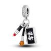 925 Sterling Silver Ferris Wheel Lipstick Eyeshadow Charms Bead Fit 925 Originals Bracelets Valentine's Day Jewelry Gift