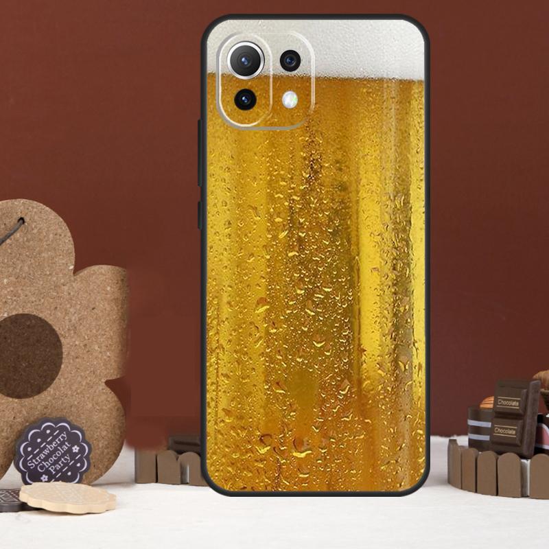 Кружка для пива Пузырьки пива Чехол для Xiaomi 14 15 Ultra 15T 14T 13T 17 Pro Max POCO X7 Pro X5 X6 F5 F6 F7 F8 Ultra Обложка