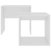 White Coffee Table Set 48 x 30 x 45 cm Particleboard