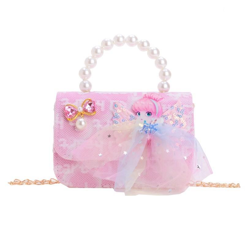 Stylish Charming And Handbag For Girls Featuring Princess Theme And Adorable Bow