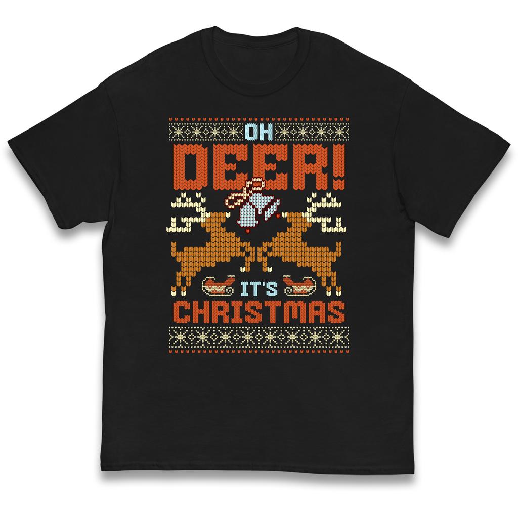 Oh Deer Its Christmas Kids T-Shirt