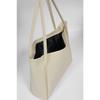 Women's Black Zipper Shopper Bag