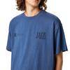 Jack Wills Mens Back Print Distressed Hem Regular T-Shirt