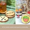 10Pcs 12-14CM Natural Pine Round Unfinished Wood Slices Circles With Tree Bark Log Discs DIY Crafts Wedding Party Painting