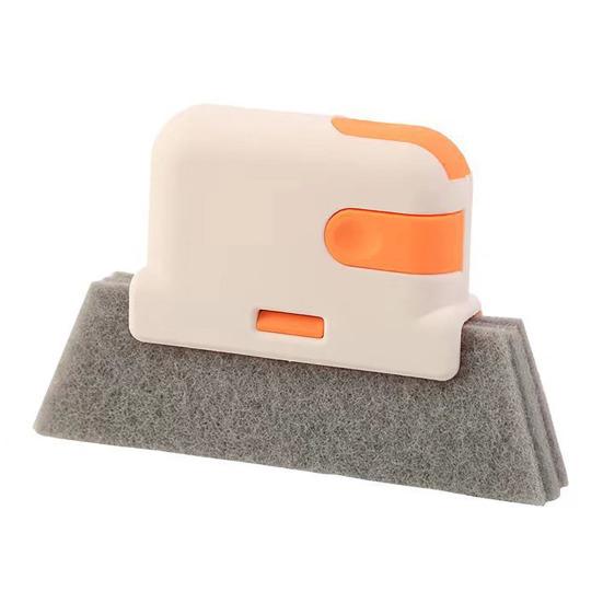 Window Track Cleaning Brush with Non-Slip Grip Ergonomic Handle Stiff Bristle Crevice Brush Narrow Gaps Groove Cleaning Tool